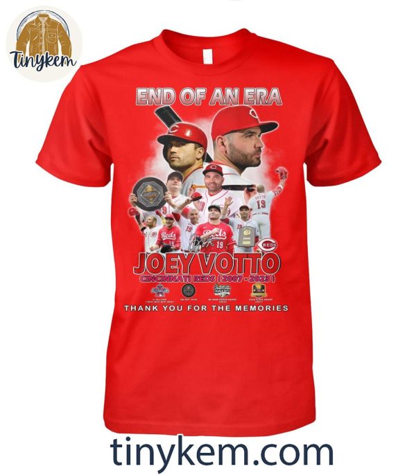 Cincinnati Reds Joey Votto Thank You For The Memories T-Shirt