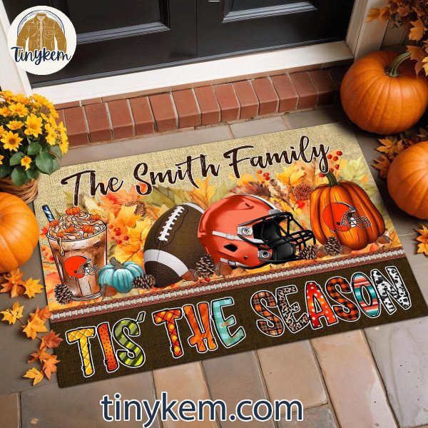 Cleveland Browns Fall Tis’ The Season Customized Doormat