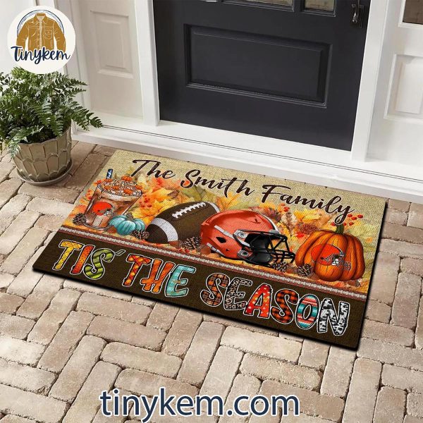 Cleveland Browns Fall Tis’ The Season Customized Doormat