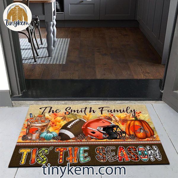 Cleveland Browns Fall Tis’ The Season Customized Doormat