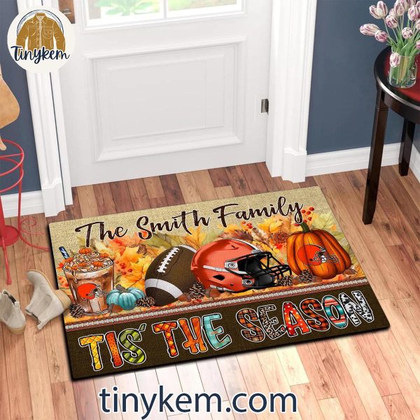 Cleveland Browns Fall Tis’ The Season Customized Doormat