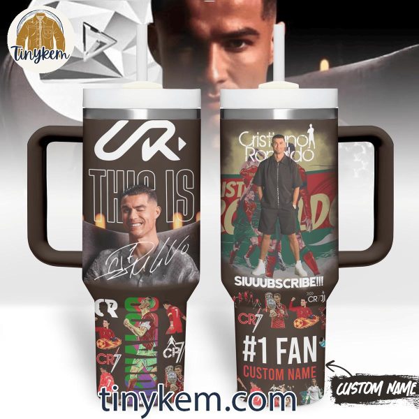 Cristiano Ronaldo This Is CR7 #1 Fan Customized 40 Oz Tumbler