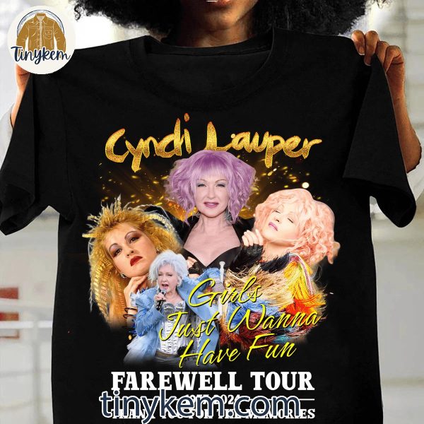 Cyndi Lauper Girls Just Wanna Have Fun Farewell 1977-2024 T-Shirt Sweatshirt Hoodie