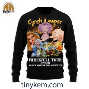 Cyndi Lauper Girls Just Wanna Have Fun Farewell 1977 2024 T Shirt Sweatshirt Hoodie 4 7wlF2