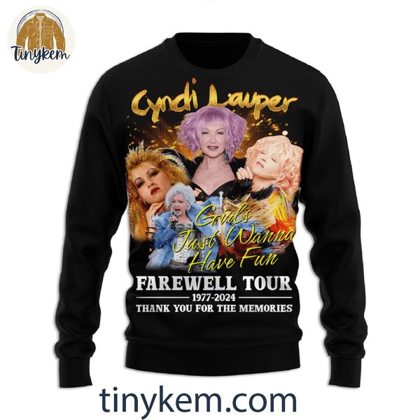 Cyndi Lauper Girls Just Wanna Have Fun Farewell 1977-2024 T-Shirt Sweatshirt Hoodie