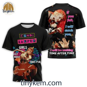 Cyndi Lauper I Will Be Waiting Time After Time T Shirt Hoodie Sweatshirt 2 pwYO7