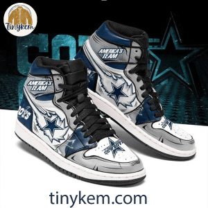 Dallas Cowboys American Team Air Jordan 1 High Top Shoes