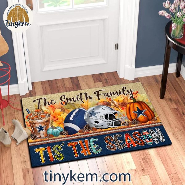 Dallas Cowboys Fall Tis’ The Season Customized Doormat