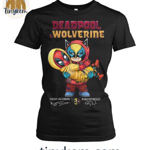 Deadpool And Wolverine Hug Jackman Ryan Reynold Princess Carrying T Shirt 2 DNMhR