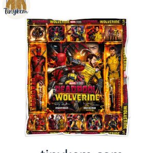 Deadpool And Wolverine Hugh Jackman And Ryan Reynold Quilt Blanket 2 W3W8L