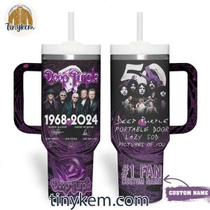 Deep Purple 231 Fan Portable Door Lazy Sod 1968 2024 Customized 40 Oz Tumbler 2 Wyouo