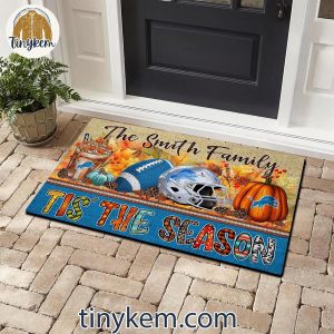 Detroit Lions Fall Tis’ The Season Customized Doormat