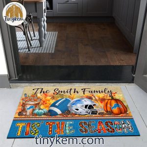 Detroit Lions Fall Tis The Season Customized Doormat 4 xf2sk