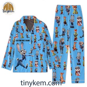 Disney Zootopia Judy Hopps And Nick Wilde Couple Pajamas Set Orange Blue 6 itVEa