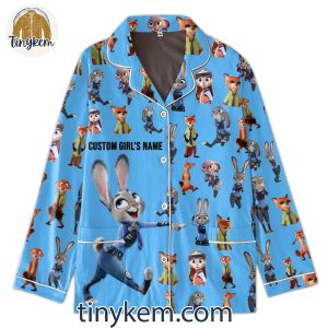 Disney Zootopia Judy Hopps And Nick Wilde Couple Pajamas Set Orange Blue 7 XdDAl