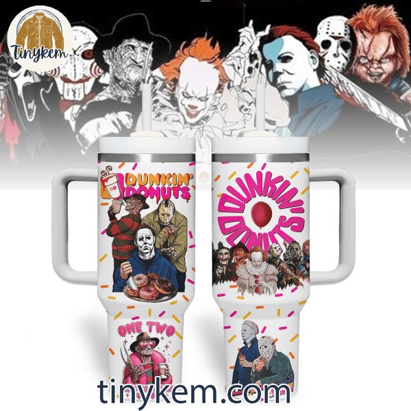 Dunkin’ Donuts One Two Freddy Is Coming For You Halloween 40 Oz Tumbler