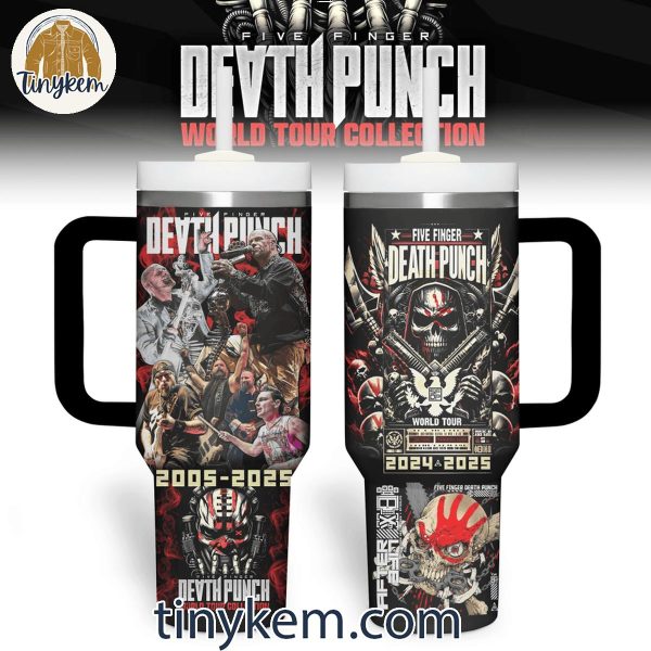 Five Finger Death Punch 2005-2025 Anniversary 20th World Tour 40 Oz Tumbler