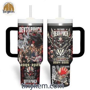 Five Finger Death Punch 2005 2025 Anniversary 20th World Tour 40 Oz Tumbler 2 YuE6I