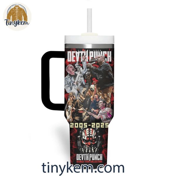 Five Finger Death Punch 2005-2025 Anniversary 20th World Tour 40 Oz Tumbler