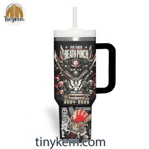 Five Finger Death Punch 2005 2025 Anniversary 20th World Tour 40 Oz Tumbler 4 fwsme