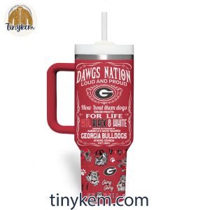 Georgia Bulldogs Dawgs Nation Loud And Proud 40 Oz Tumbler 2 y8hj8