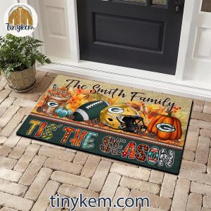 Green Bay Packers Fall Tis’ The Season Customized Doormat