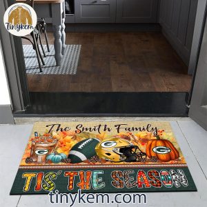 Green Bay Packers Fall Tis The Season Customized Doormat 4 4nhjn