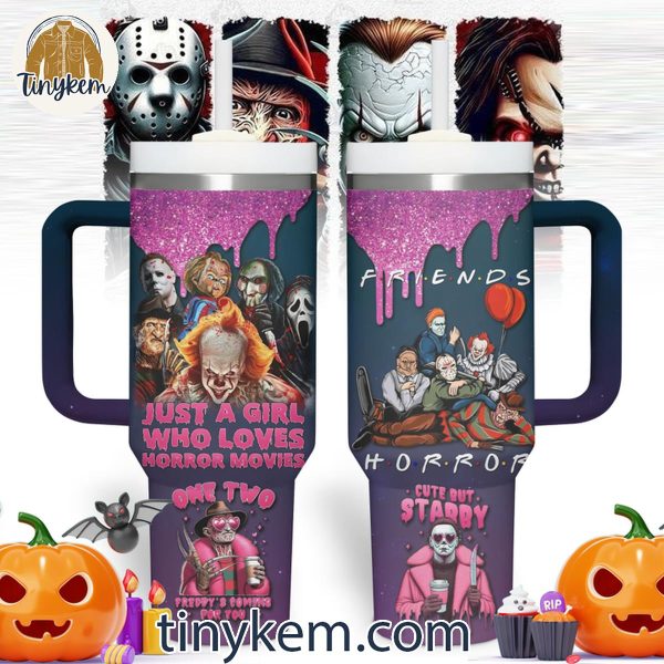 Halloween Horror Movies One Two Freddy’s Coming For You 40 Oz Tumbler