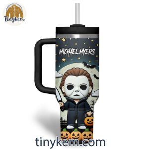 Halloween Movies Michael Myers Dangerous Man Customized 40 Oz Tumbler 2 sTaqs