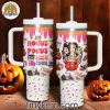 Hocus Pocus Need Dunkin’ Donuts To Focus Halloween 40 Oz Tumbler Black_White