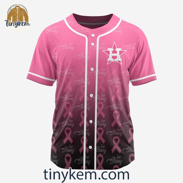 Houston Astros Fight Breast Cancer Customized Baseball Jersey