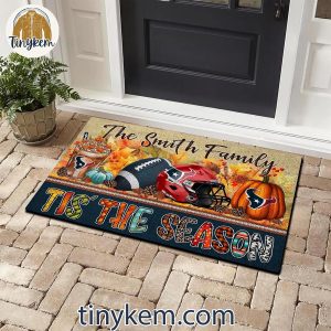 Houston Texans Fall Tis’ The Season Customized Doormat