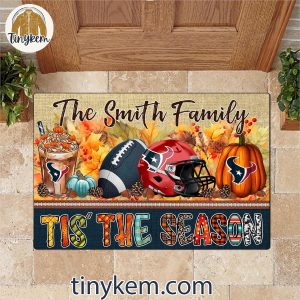 Houston Texans Fall Tis The Season Customized Doormat 3 i2OsK