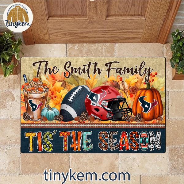 Houston Texans Fall Tis’ The Season Customized Doormat