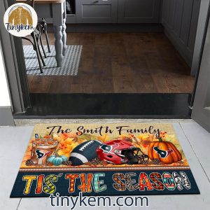 Houston Texans Fall Tis The Season Customized Doormat 4 mji5z