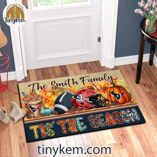 Houston Texans Fall Tis’ The Season Customized Doormat