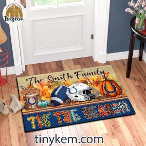 Indianapolis Colts Fall Tis The Season Customized Doormat 5 i1kAu