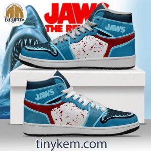 Jaws The Revenge Shark Customized Air Jordan 1 High Top Shoes