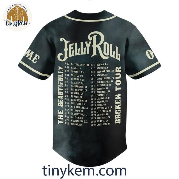 Jelly Roll The Beautifully Broken Tour 2024 Customized Baseball Jersey