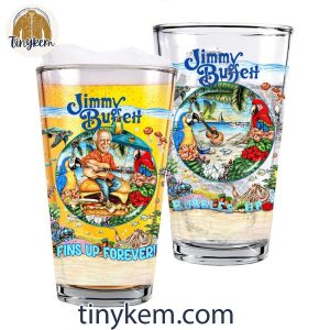 Jimmy Buffett Its My Day Just Fins Up Forever 16oz Beer Glass Cup 3 JLWjZ