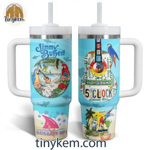 Jimmy Buffett Margaritaville At 5 Oclock In Sunshine State 40 Oz Tumbler 2 ZTyg9