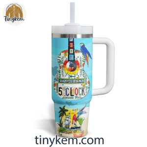 Jimmy Buffett Margaritaville At 5 Oclock In Sunshine State 40 Oz Tumbler 3 J2pjL