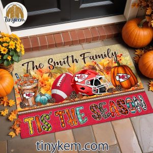 Kansas City Chiefs Fall Tis’ The Season Customized Doormat