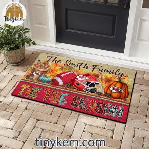 Kansas City Chiefs Fall Tis The Season Customized Doormat 2 auQi3