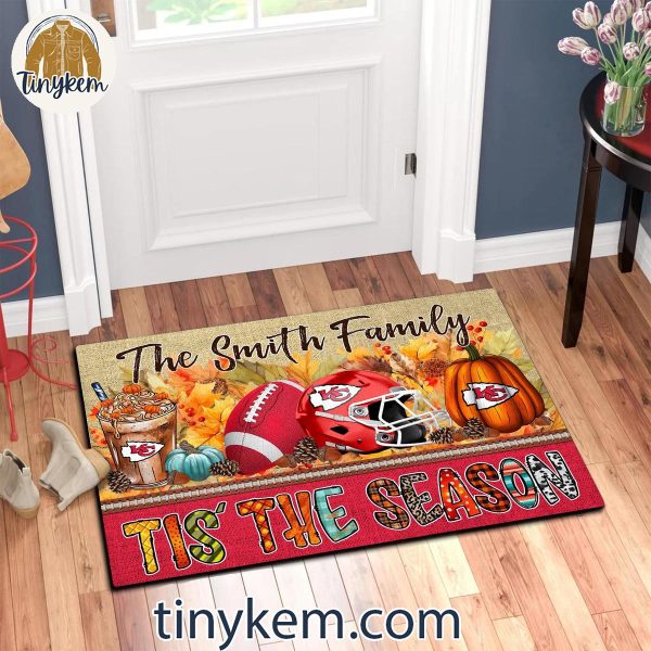 Kansas City Chiefs Fall Tis’ The Season Customized Doormat