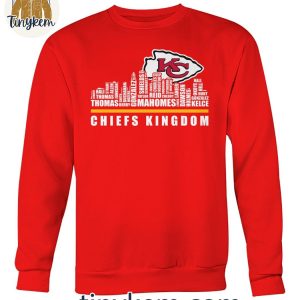 Kansas City Chiefs The Chiefs Kingdom Football Player Name Skyline Shirt 2 Np4gX