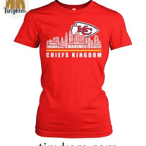 Kansas City Chiefs The Chiefs Kingdom Football Player Name Skyline Shirt 4 i1rDr