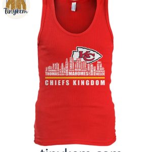 Kansas City Chiefs The Chiefs Kingdom Football Player Name Skyline Shirt 5 NnKeq