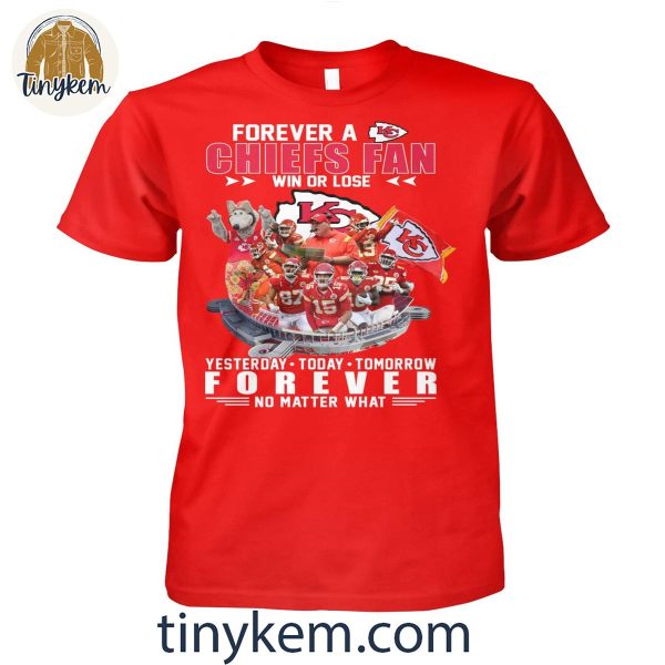 Kansas City Chiefs Yesterday Today Tomorrow Forever Fan T-Shirt