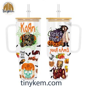 Korn Freak On The Leash Halloween Customized Glass 40 Oz Tumbler